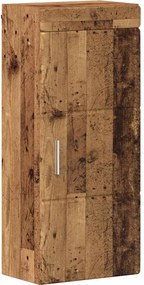 vidaXL Dulap de perete pentru baie TULUM Lemn vechi 37 x 24,5 x 86 cm