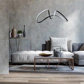 Lustră LED pe cablu TESORO LED/48W/230V neagră