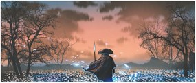 Tablou - Ilustrație a unui războinic (120x50 cm)