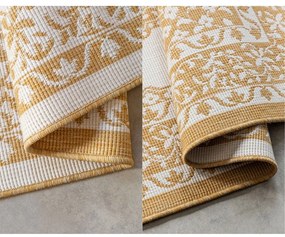Covor de exterior galben ocru/crem 80x150 cm Gemini – Elle Decoration