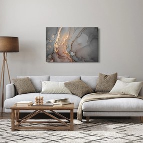 Tablou - Marmură gri-auriu (90x60 cm)