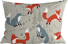 Husa de perna din bumbac FOXIVA 40x60 cm, gri