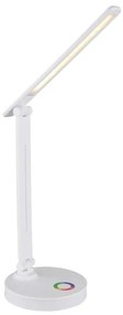 Globo 58445W - Lampă de birou LED RGBW dimabilă GERALDO LED/5W/230V + LED/2W