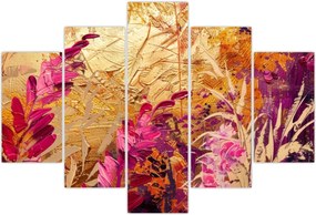 Tablou - Pictură abstractă de flori II. (150x105 cm)