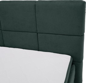 Pat boxspring, 200x200, verde, APRIL