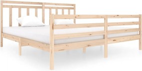 vidaXL Cadru de pat, 200x200 cm, lemn masiv