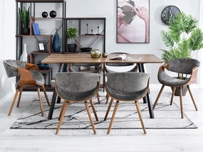 Scaun Bjorn K (gri + nuc). 1110939