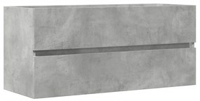 856251 vidaXL Dulap de chiuvetă, gri beton, 100x38,5x45 cm, PAL