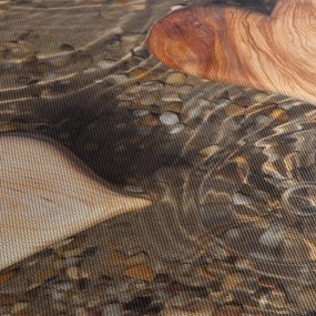 Tablou - Inimile din lemn (90x60 cm)