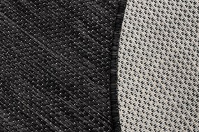 Covor SISAL SION cerc A5165A Melanj țesute plate negru