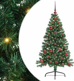 vidaXL Pom de Crăciun artificial pre-iluminat Verde 120 cm PVC