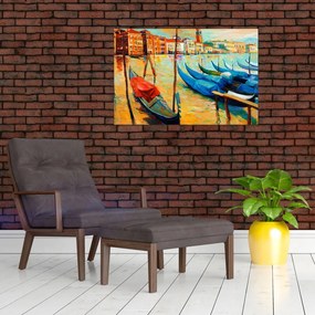 Tablou - Port în Veneția (90x60 cm)