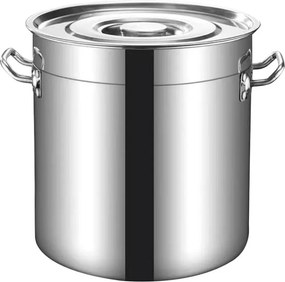 La mâna a doua: Oala cu capac Rosberg R51211C30, 21 litri, 30x30 cm, Inox