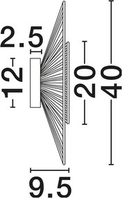 Aplica de perete cu design texturat Nora natur