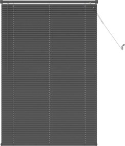 vidaXL Jaluzea venetiană Manual Ajustabil Gri argintie 150 x 90 cm PVC