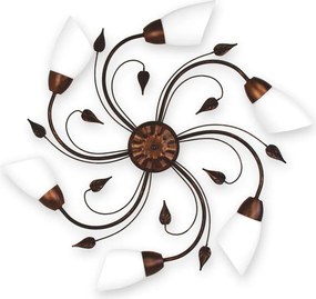 BRILAGI - Plafonieră WILLOW 6xE27/40W/230V Ø 75 cm bronz