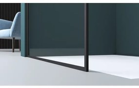 Paravan de dus tip Walk-in negru mat Rune Borr 90x200 cm