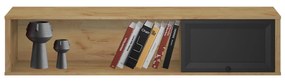 Dulap de perete Bruselas (stejar craft auriu + negru) . 1116785