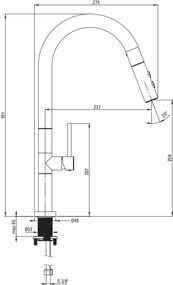 Baterie pentru Bucătărie OLFATO finisaj auriu periat BQO_R72M