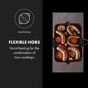 Klarstein Delicatessa 90 Flex, plita incorporabila, inductie, 5 zone, 7400 W, de sine statatoare