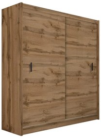 Dulap cu uși glisante SAPHIRA 203x215 cm, stejar Wotan