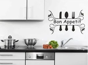 Autocolant de perete cu textul BON APPETIT 50 x 100 cm