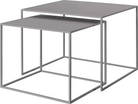 Măsuțe de cafea gri 2 buc. din metal 50x60 cm Fera – Blomus