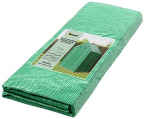 Outsunny Husa de Rezerva PE pentru Sera Calda 140x143x190cm cu Usa Rulabila Ferestre Plasa Verde | Aosom Romania