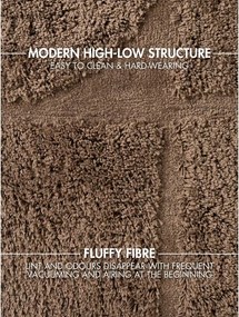 Covor maro țesut manual rotund ø 160 cm Lambeth Jasper – Ted Baker