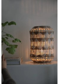 Veioză în culoare naturală cu abajur textil/cu abajur din iută (înălțime 35 cm) Ano – Markslöjd