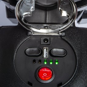 AIYAPLAY Motocicletă Electrică pentru Copii 3-8 Ani, 2 Motoare 12V, Roți Ajutătoare Detașabile, 30 kg, Galben | Aosom Romania