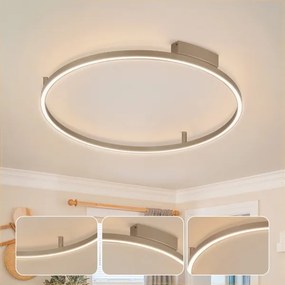 Brilagi - Corp de iluminat LED dimabil PORTOFINO LED/60W/230V Ø 80 cm bej + telecomandă