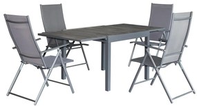 Set mobilier de grădină Numeral (gri închis) (pentru 4 persoane). 1116424