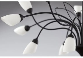 Jupiter 2057 - Lustră suspendată pe lanț GLORIOSA 15xG9/14W/230V negru