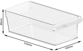 Organizator de frigider din plastic Loft – Rotho