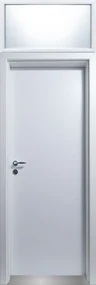 Usa de interior plina cu supralumina   luminator - Colectia Basic Gri Antracit, Folie Decor