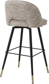 Set de 2 scaune de bar design modern LUX Cliff, bej mademoiselle 115283 HZ