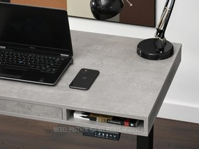 Masă PC Osto 120 (beton + alb). 1109822