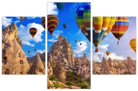 Tablou - Baloane cu aer cald, Cappadocia, Turcia. (90x60 cm)