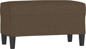 vidaXL Bancă, maro, 70x35x41 cm, textil