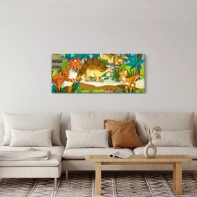 Tablou - Dinozaurii (120x50 cm)