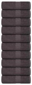 vidaXL Provee de spălat 10 buc Antracit 15x21 cm 360 g/m² 100% bumbac