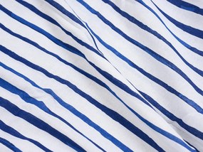 Lenjerie de pat din bumbac BLUE STRIPE alba Dimensiune lenjerie de pat: 80 x 80 cm | 140 x 200 cm