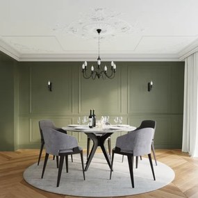 Lustră pe lanț MINERWA 5 5xE14/40W/230V negru