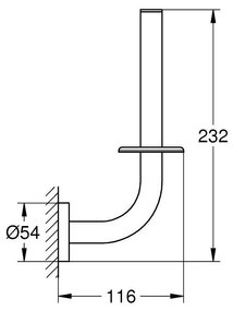 Grohe Start suport pentru hartie igienica crom 41186000