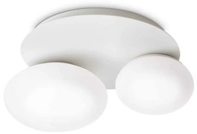 Plafoniera design modern Ninfea pl2 alba