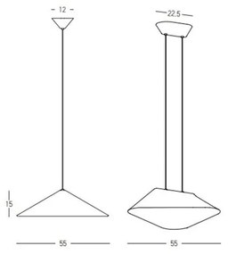 Lustra LED suspendata moderna ACOUSTIC maro