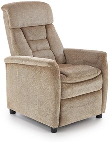 Fotoliu recliner Jordan stofa bej H106 cm