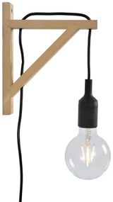 Aplică FIX WALL 1xE27/60W/230V neagră Lucide 08208/01/30