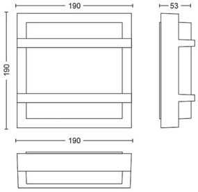 Aplică LED de exterior Philips PETRONIA LED/3,8W/230V IP44